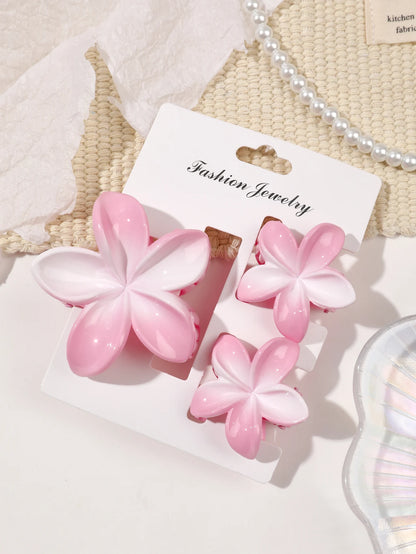 Hawaiian Flower Hair Claw Clips For Thin Hair Lightweight - Smarsty