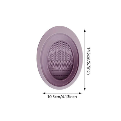 Portable Makeup Brush Cleaning Bowl with Silica Gel - Smarsty
