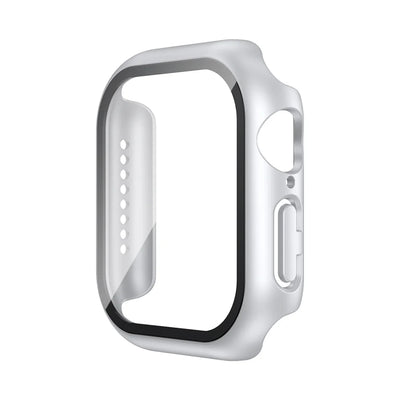 Tempered Glass+Case For Apple Watch 38mm 40mm 41mm 42mm 44mm 45mm 46mm Screen Protector Protective Cover iWatch 10 8 7 9 6 SE 5 - Smarsty