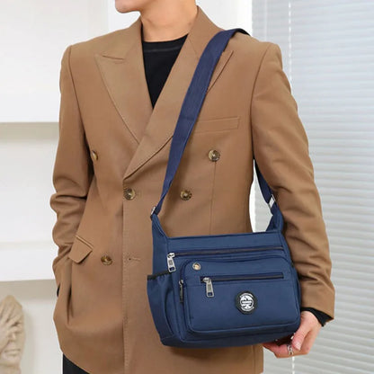 Mens Messenger Bag Crossbody Satchel Waterproof Oxford - Smarsty