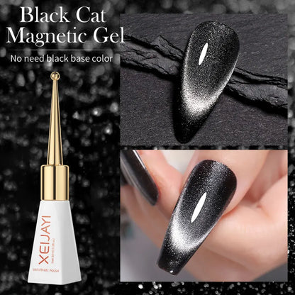Holographic Cat Eye Gel Nail Polish With Galactic Effect - Smarsty
