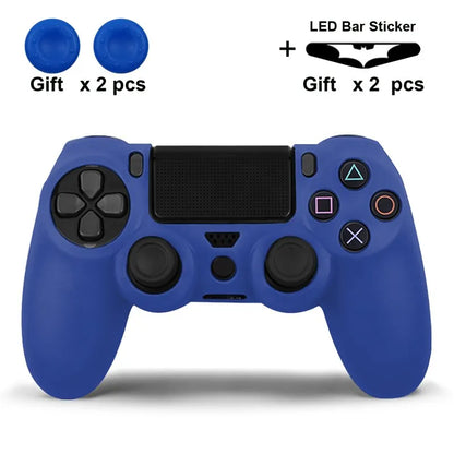 Silicone Skin Case for PS4 Controller with Grip Caps - Smarsty