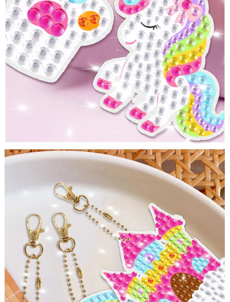 Children's Cartoon Unicorn Diamond Painting Craft Set - Smarsty