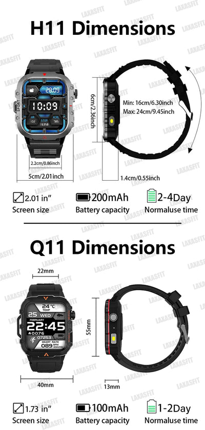 Men's Sports Smart Watch with Blood Oxygen Monitor - Smarsty