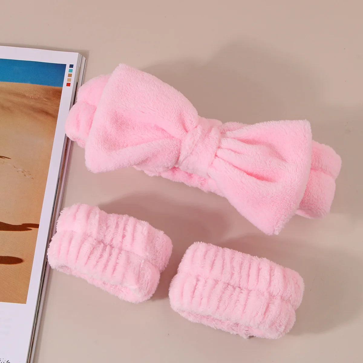 Coral Fleece Wash Face Headband Absorbent Waterproof - Smarsty