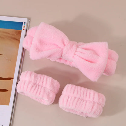 Coral Fleece Wash Face Headband Absorbent Waterproof - Smarsty