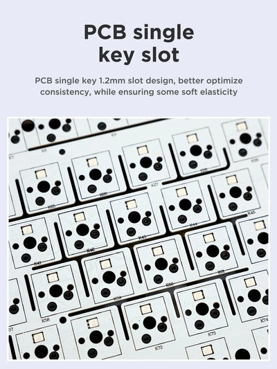 87 Key Mechanical Keyboard Tri Mode Wireless RGB Gasket - Smarsty
