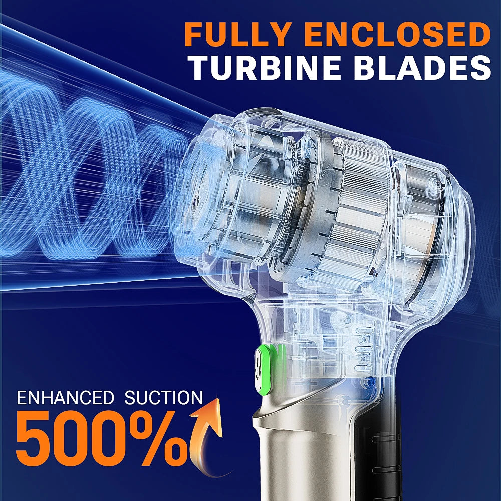 Cordless Car Vacuum Cleaner With Strong Suction Portable - Smarsty