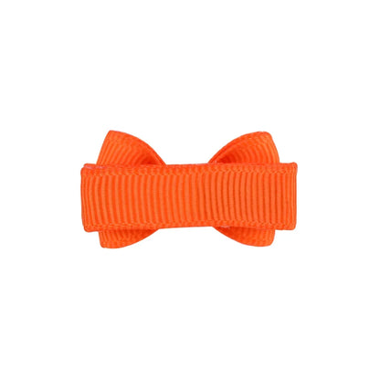 Mini Hair Bows Clip For Baby Girls Ribbon Covered Secure - Smarsty