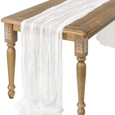 Semi-Sheer Gauze Table Runner for Vintage Weddings - Smarsty