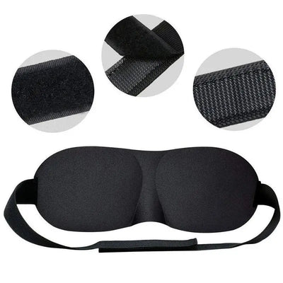 3D Sleep Mask Eyepatch for Ultimate Light Blocking Comfort - Smarsty