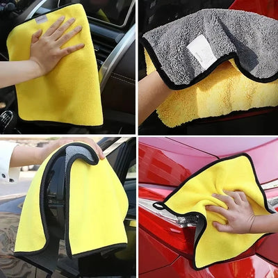 Premium Car Microfiber Towels Double Layer Drying Cloths - Smarsty