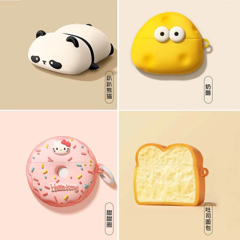 Cute Panda Silicone Headphone Case for AirPods 4 - Smarsty
