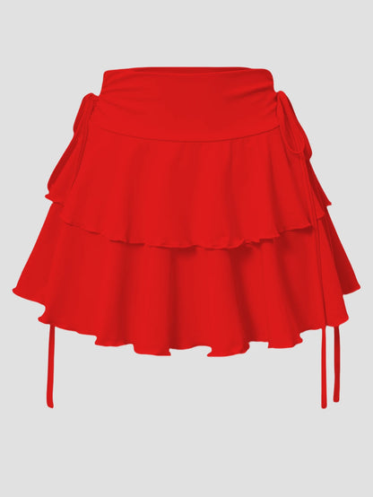 2025 New Solid Color Skirt Women Summer Fashion Outdoor Versatile High Waist Slim Fit Elastic Waist Short Skirt Goods In Stock - Smarsty