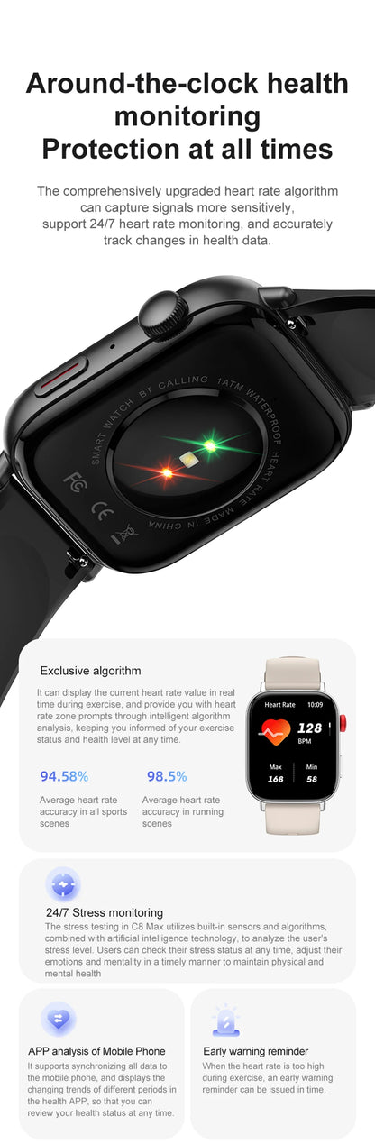 COLMI C8 Max Smart Watch With Voice Calling Feature - Smarsty