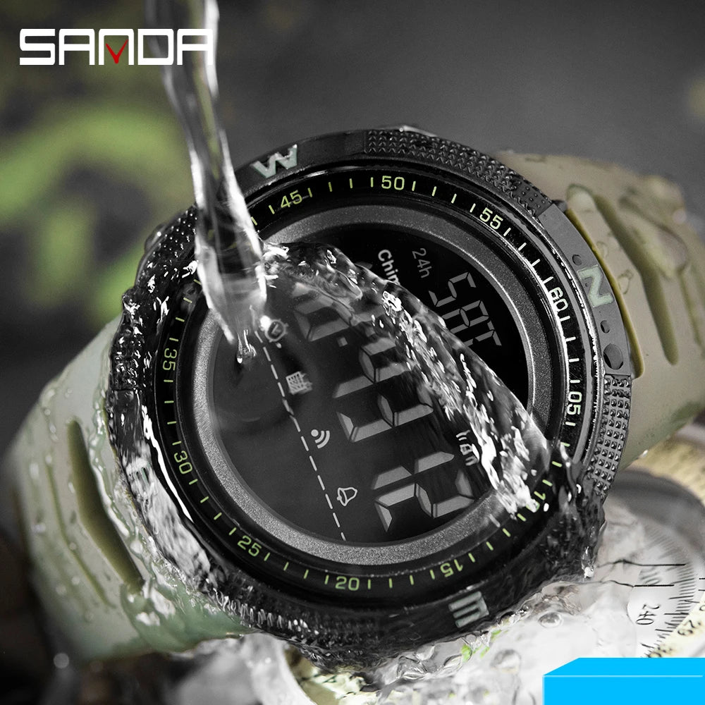 SANDA Military Sport Digital Watch Waterproof and Shockproof - Smarsty