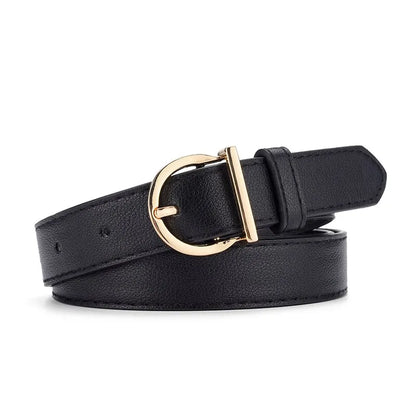 Women's PU Leather Belt Soft Pin Buckle Fashion - Smarsty