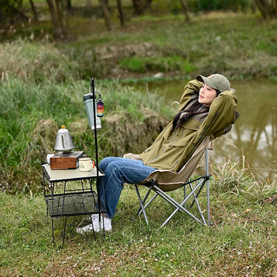 Outdoor Folding Moon Chair Portable Chair Camping Chair Picnic Gear Fishing Small Horse Stool Student Sketching by Smarsty