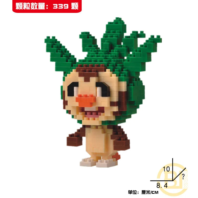 DIY Pokemon Blocks Small Cartoon Mini Building Block Pikachu Charizard Eevee Mewtwo Anime Assemble Action Model Dolls Toys by Smarsty