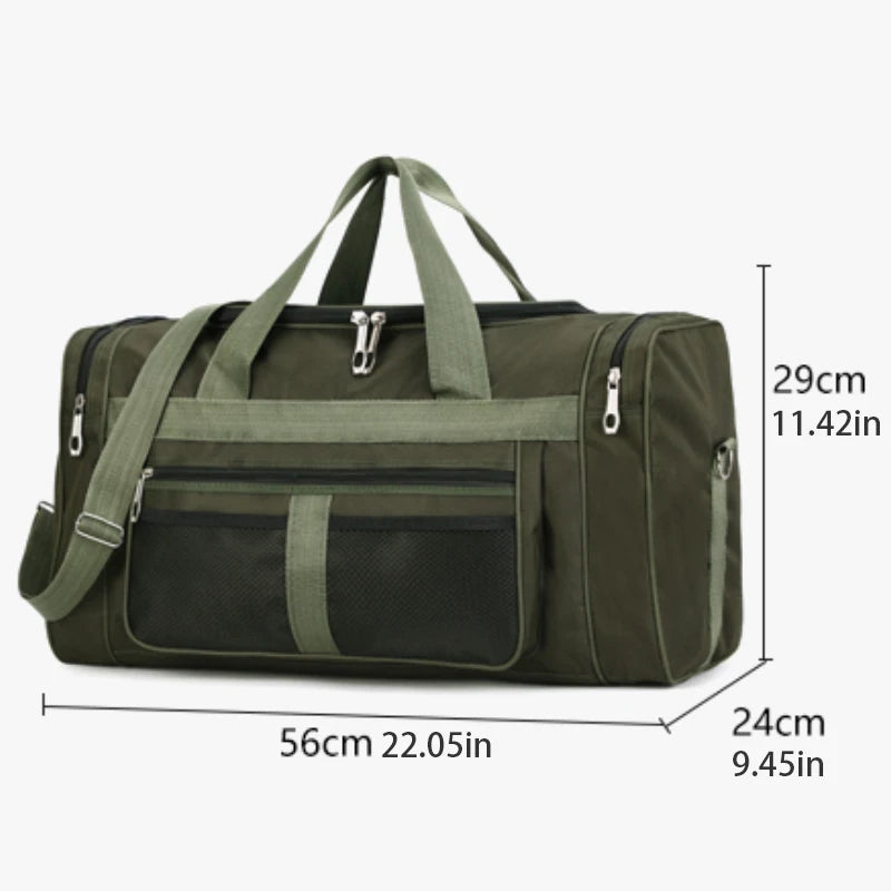 Large Capacity Luggage Bag Travel Duffle With Shoulder Strap - Smarsty