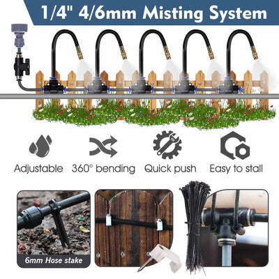360 Degree Adjustable Misting Cooling System for Gardens - Smarsty