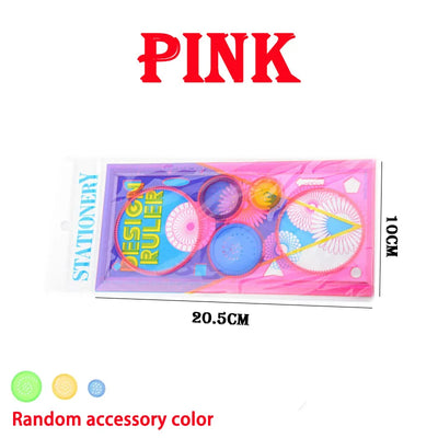 Geometry Spirograph Drawing Stencils Set Painting Template Art Crafts Creative Kids Educational Toy Variety of Flowers Ruler by Smarsty