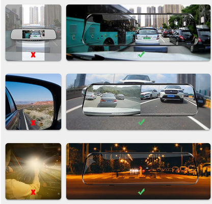 Dual 1080P Car DVR Touch Screen Rearview Night Vision - Smarsty