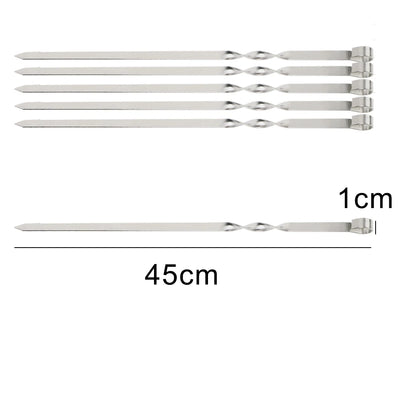 Stainless Steel Barbecue Skewers Set for Easy Cleaning - Smarsty