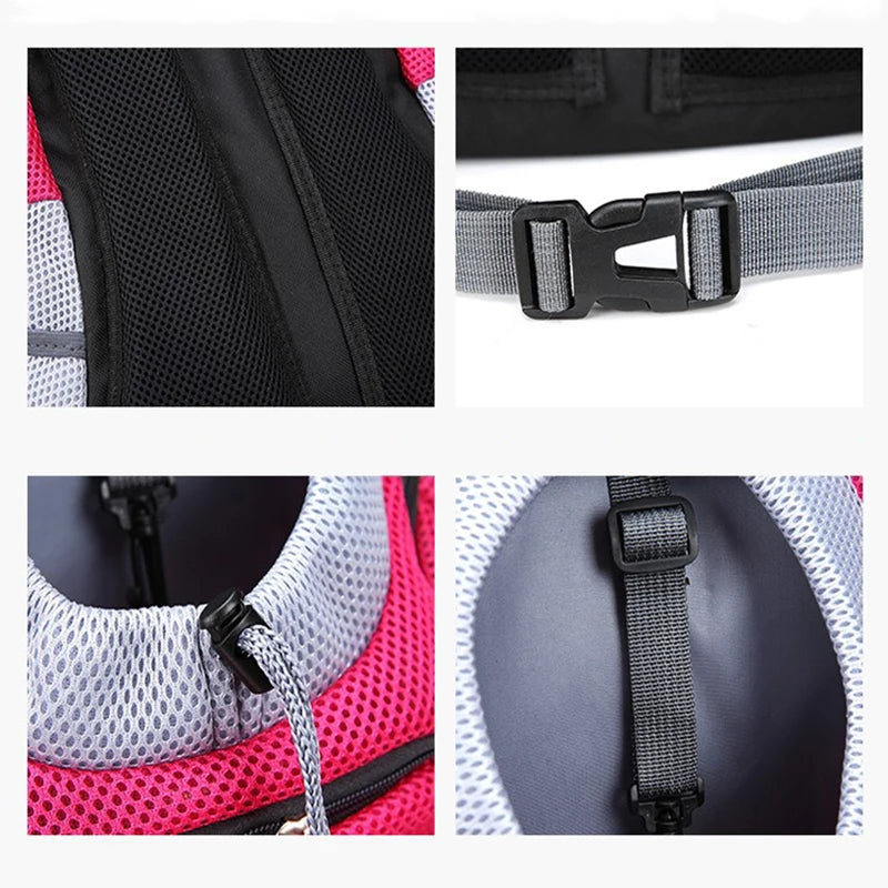 Breathable Double Shoulder Outdoor Dog Carrier Bag - Smarsty