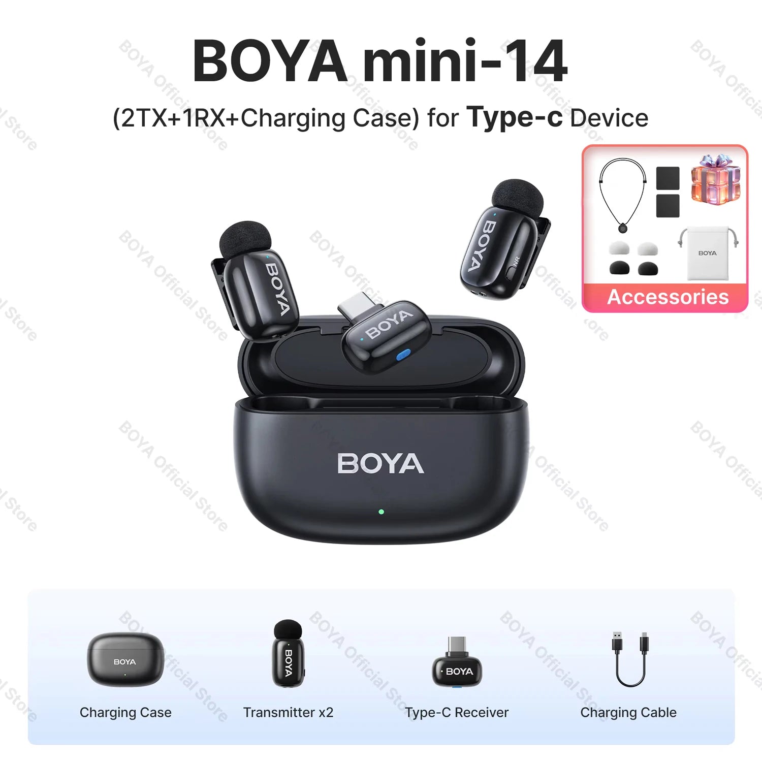 Boya Mini Wireless Lavalier Microphone for Mobile Recording - Smarsty