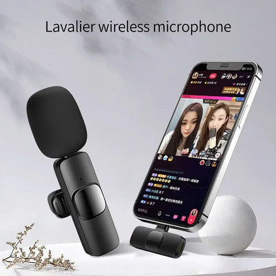 Portable Wireless Lavalier Microphone for Clear Live Streaming - Smarsty