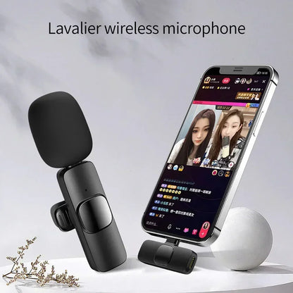 Portable Wireless Lavalier Microphone for Clear Live Streaming - Smarsty