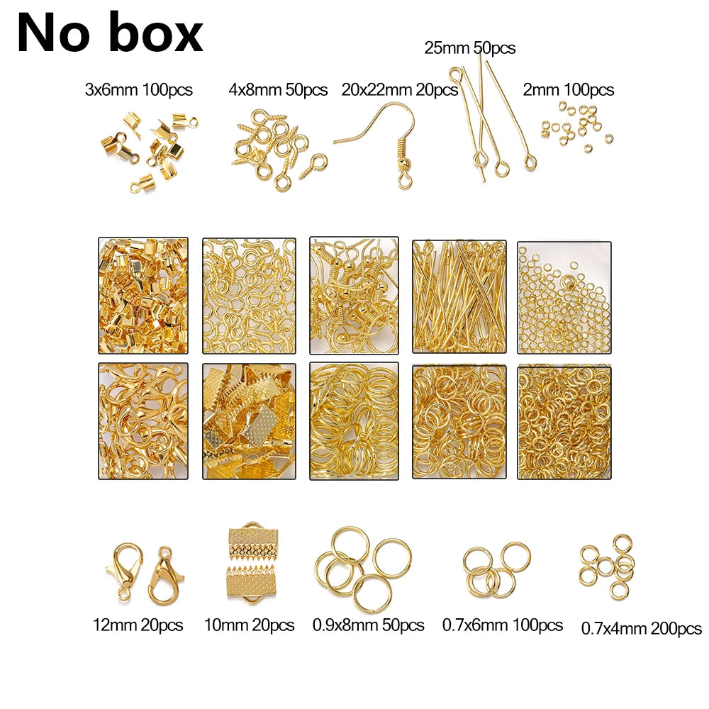 Alloy Jewelry Findings Set with Clasps and Hooks - Smarsty