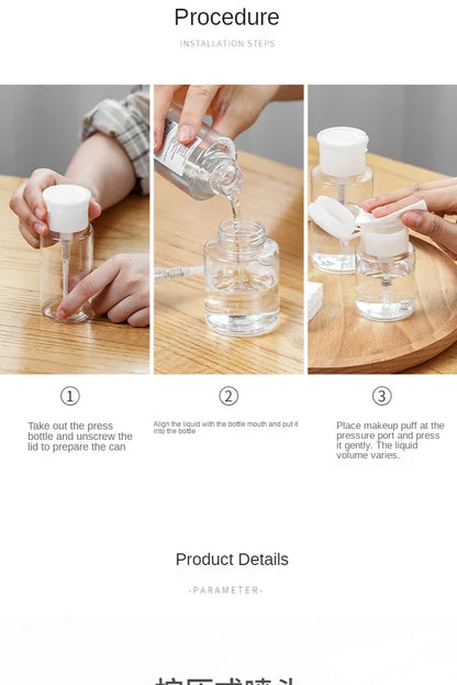 Refillable Pump Dispenser Bottle for Nail Polish - Smarsty
