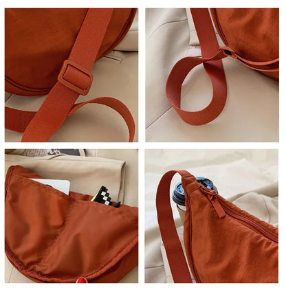 Casual Nylon Crossbody Bag for Women Large Capacity - Smarsty