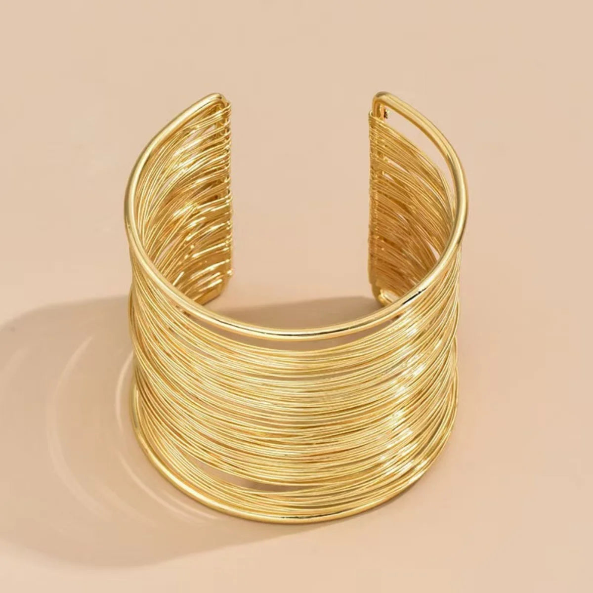 Creative Gold Metal Wire Bracelet for Fashionable Style - Smarsty