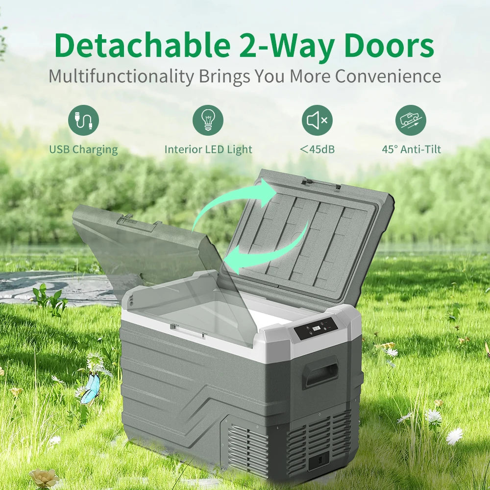 Alpicool NL 25L 35L 45L Car Refrigerator 12V Compressor Fridge Freezer 12/24V DC 100-240V AC Portable Cooler for Camping Travel