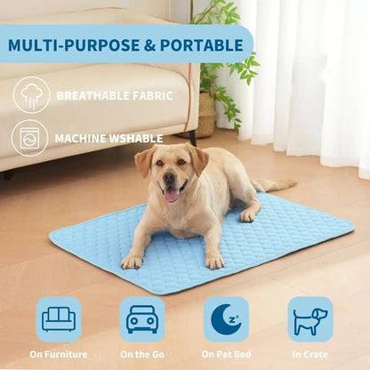 Cooling Summer Dog Mat Breathable Pet Bed Washable - Smarsty