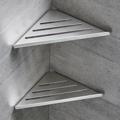 No Drilling Bathroom Corner Shelf Heavy Duty Stainless Steel - Smarsty