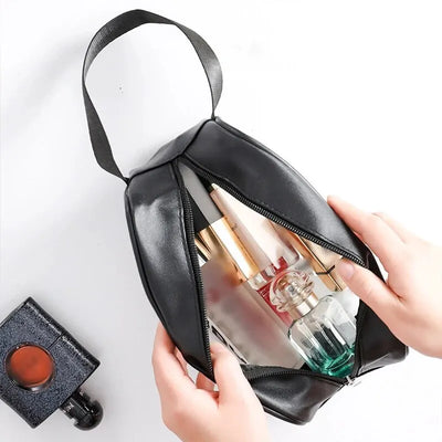 Semi Transparent PVC Makeup And Toiletries Bag With Capacity - Smarsty