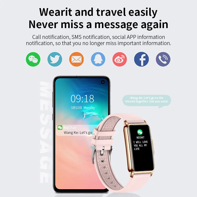 Waterproof Smartwatch for Men and Women with Heart Rate Tracker - Smarsty