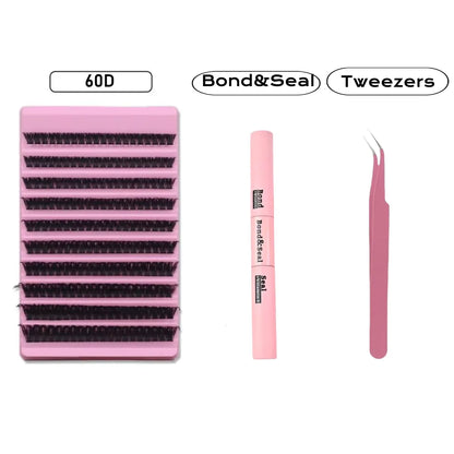 MIAOJIE DIY Eyelash Set with 200 Individual Lashes - Smarsty