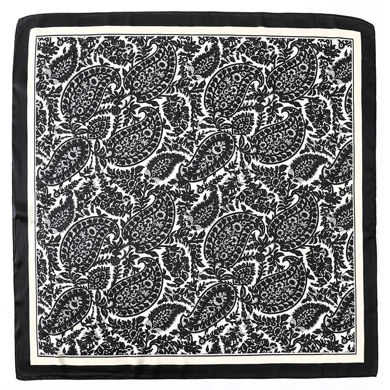Silk Square Scarf for Women Summer Head Wrap - Smarsty