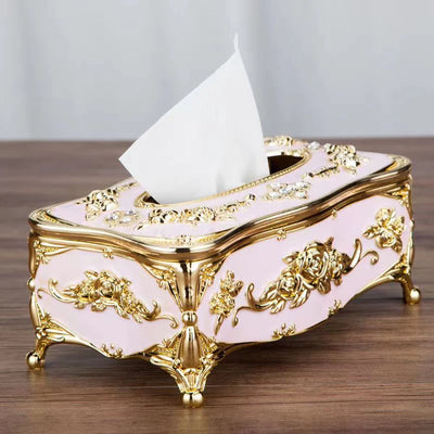 European tissue box, high-end hotel restaurant napkin extraction box, kitchen and living room tabletop tissue storage box by Smarsty