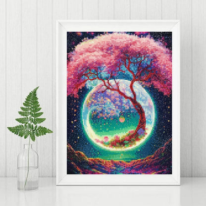 5D DIY Diamond Painting Moon Tree Landscape Home Decor - Smarsty
