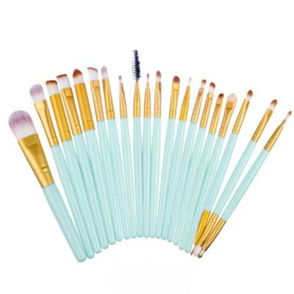 20 Piece Professional Eyeshadow Brush Set for Flawless Makeup Application - Smarsty