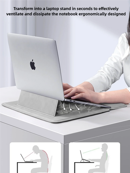 PU Laptop Sleeve 13 To 15 Inch No Zipper CaseGuard