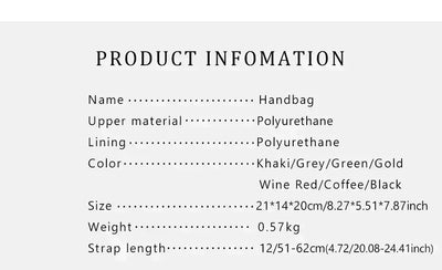 Large Capacity Handbag With Lock Design Luxury Crossbody - Smarsty