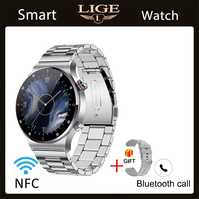 LIGE Bluetooth Smart Watch with ECG PPG Tracking - Smarsty
