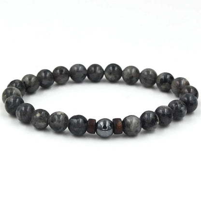 Volcanic Stone Bracelet for Men with Buddha Charm - Smarsty